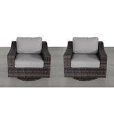 LSI Outdoor Swivel Patio Chair with Cushions – Fully Assembled & Comfortable Seating