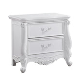Latisha White Finish Nightstand
