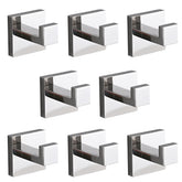 8 Pack Wall-Mounted Stainless Steel Bathroom Towel Hooks/Coat Hooks for Bathroom, Bedroom, Kitchen