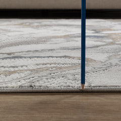 Geometrix GC_DIM1001 Gray 2 ft. 7 in. x 9 ft. 10 in. Area Rug