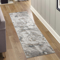Geometrix GC_DIM1001 Gray 2 ft. 7 in. x 9 ft. 10 in. Area Rug