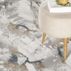 Geometrix GC_DIM1001 Gray 2 ft. 7 in. x 9 ft. 10 in. Area Rug