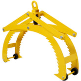 Automatic Grip and Release Log Tongs, 360° Swivel Lifting Tongs with 4 Claws 25" Open, 3300 LBS Load Capacity, Fit For Forklift, ATV, Tractor and so on. Yellow Color