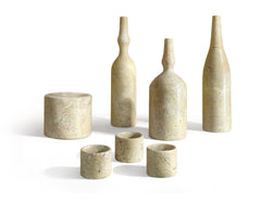 Gold Yellow Beige natural marble living room accessories set, natural stone, luxury 7 pcs set, genuine marble, real marble