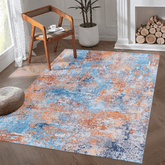 MAVAL Multi Washable Rug 6x9 Area Rug (Multi, 6' x 9')