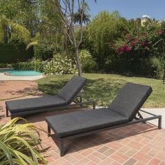 NAVAN CHAISE LOUNGE - DARK GREY