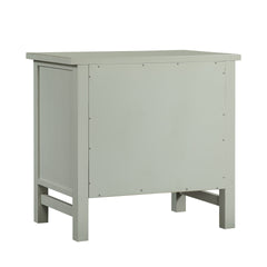 Georgina 4-drawer Storage Nightstand - Antique Gray