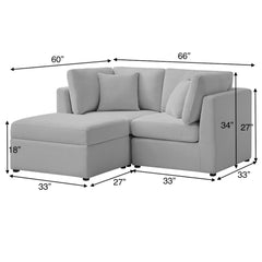 Chauncy 3-Piece Chofa - Gray