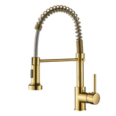 Commercial Kitchen Faucet with Pull Down Sprayer, Single Handle Single Lever Kitchen Sink Faucet