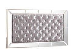 Sleek Silver Champagne Contemporary Bed