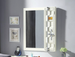 Cargo White Finish Vanity Mirror