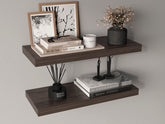 Ecco 31.5" Wide Floating Shelves Set Of 2, Shelves For Wall Decor For Bedroom, Bathroom Storage Shelves, Book Shelves For Living Room