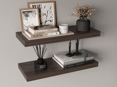 Ecco 31.5" Wide Floating Shelves Set Of 2, Shelves For Wall Decor For Bedroom, Bathroom Storage Shelves, Book Shelves For Living Room