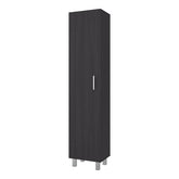Vintro Freestanding Storage Cabinet with Internal Storage Shelves, Tall Single Door, 4 Interior Shelves, Metal Handle and Legs