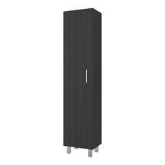 Vintro Freestanding Storage Cabinet with Internal Storage Shelves, Tall Single Door, 4 Interior Shelves, Metal Handle and Legs