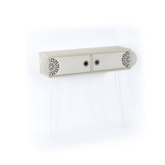 Lora Metal Legs 2 Tier Console Table