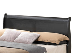 Traditional Black King Bed For Comfort