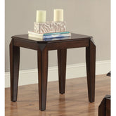 Walnut End Table with Tapered Leg