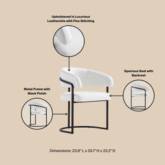 Dining Chair in White