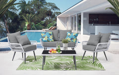 4-Piece Conversation Set in Gray