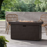 CUSTER 45'RECTANGULAR MGO FIRE PIT - 50,000 BTU