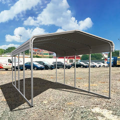 11FT x 20FT Metal Carport – Reinforced Steel Roof Shelter for Outdoor Parking