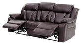 Daria G686-RS Reclining Sofa , DARK BROWN