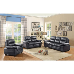 Glory Furniture Marta G677-L Loveseat , BLACK