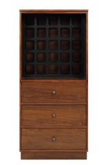 Wiesta Walnut Finish Wine Cabinet