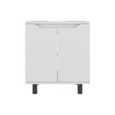 White Bathroom Vanity Cabinet for Pedestal Sink