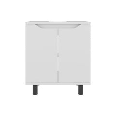 White Bathroom Vanity Cabinet for Pedestal Sink
