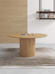 Round Dining Table in Natural