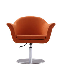 Swivel Lounge Chair in Orange