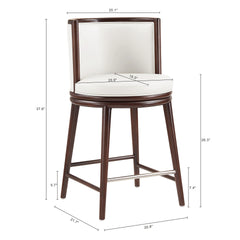 Counter Stool in White