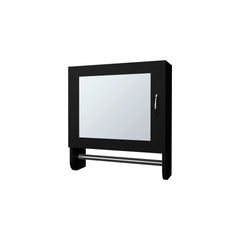 Wenge Medicine Cabinet with Towel Bar and Included Mirror