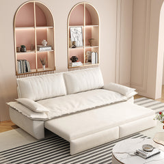 73.2"Queen Pull Out Sofa Bed,3-in-1 Convertible Sleeper Sofa,Multi-Functional Velvet Loveseat Bed,Beige/White(Old Sku:W1885S00049/W1885S00119/W1885S00188/W1885S00227)