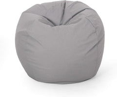 Chrisholm Light Grey Bean Bag (25 in. x 34 in. x 34 in.)