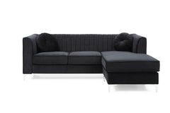 Delray G793B-SC Sofa Chaise ( 3 Boxes) , BLACK