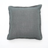 Linen Solid Cushion with Flanges-22 X 22 Inch