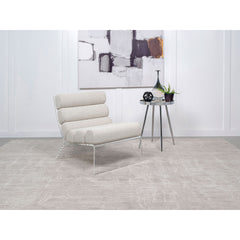 Freeman Ivory Boucle Upholstered Armless Acrylic Chair