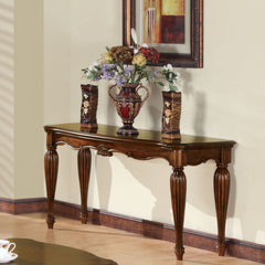 Cherry Sofa Table with Turned Fluted Legs