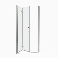 1 3/8" adjustment,universal pivot shower door, with 1/4" tempered glass finish 3672