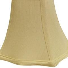 Slant Fancy Square Softback Lampshade with Washer Fitter, Antique White