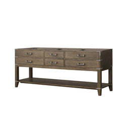 Grey Oak Double Bath Vanity 80 in. W x 22 in. D