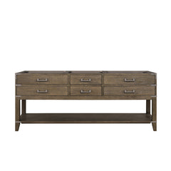 Grey Oak Double Bath Vanity 80 in. W x 22 in. D