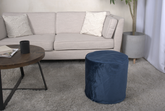 Shimon Cylinder Pouf, Cobalt Blue