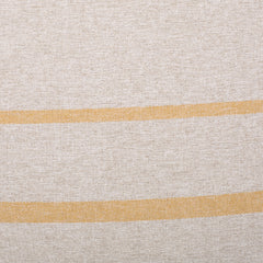 Bohemio 5 Foot Rounded Bean Bag, Natural Color / Striped Yellow