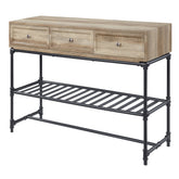 Mankato Oak and Sandy Black Sofa Table