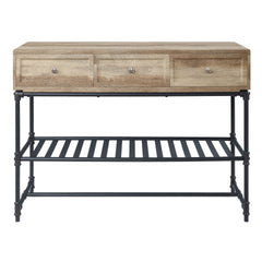 Mankato Oak and Sandy Black Sofa Table
