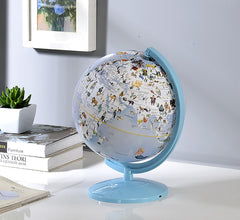 12.75" Animals Atlas World Globe Night Light